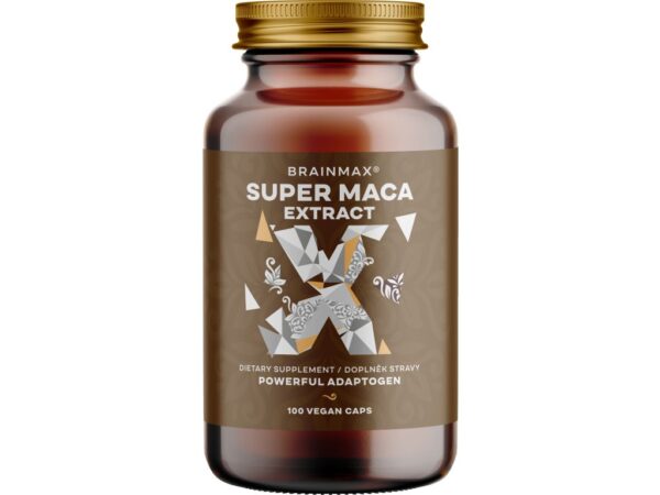 BrainMax Super Maca extrakt, 700 mg, 100 rastlinných kapsúl