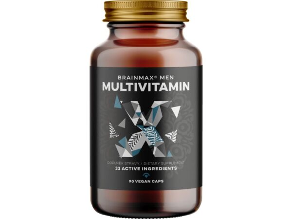 BrainMax Men Multivitamin, multivitamín pre mužov, 90 rastlinných kapsúl