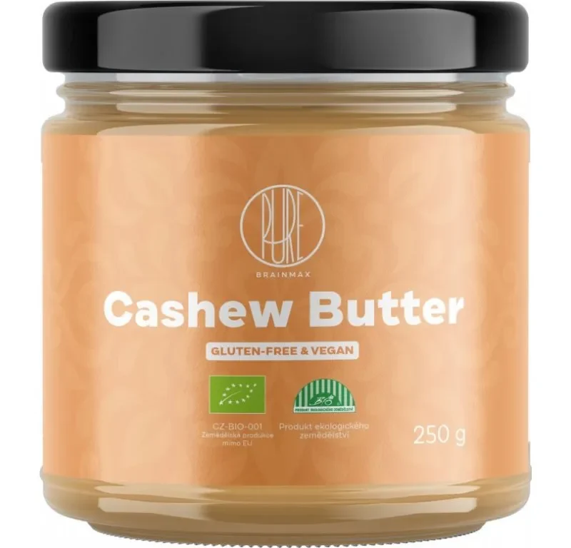 BrainMax Pure Cashew Butter, 100% Kešu krém,250g