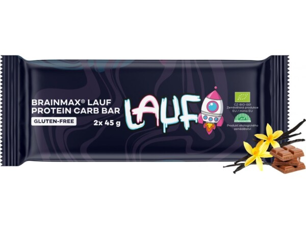 BrainMax Lauf Protein Carb Bar, proteínová-sacharidová tyčinka, 2x45 g