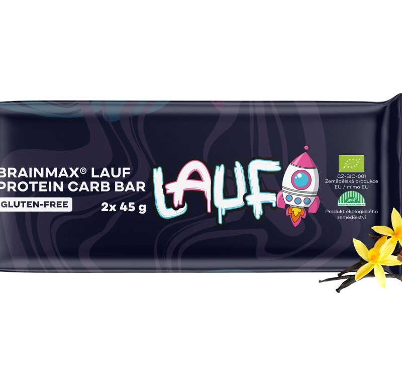 BrainMax Lauf Protein Carb Bar, proteínová-sacharidová tyčinka, 2x45 g