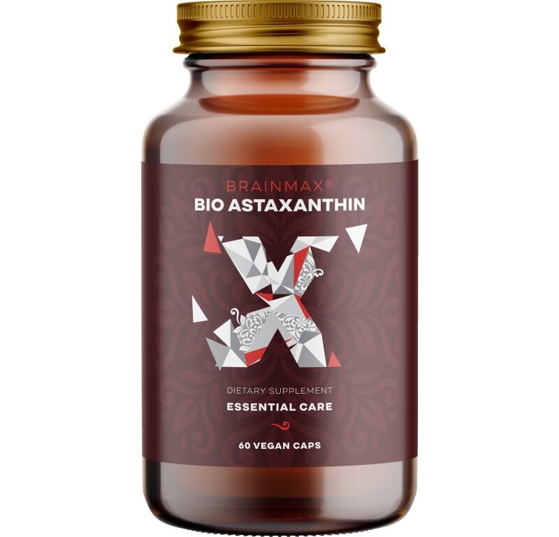 BrainMax Astaxanthin BIO, 8 mg, 60 rastlinných kapsúl