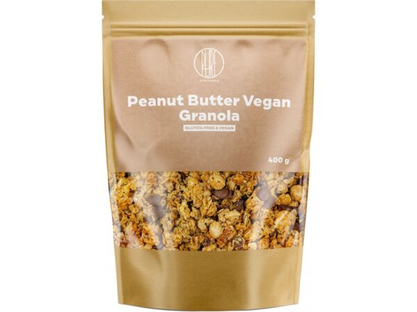  BrainMax Peanut Butter Vegan Granola, granola s arašidovým maslom, 400 g 