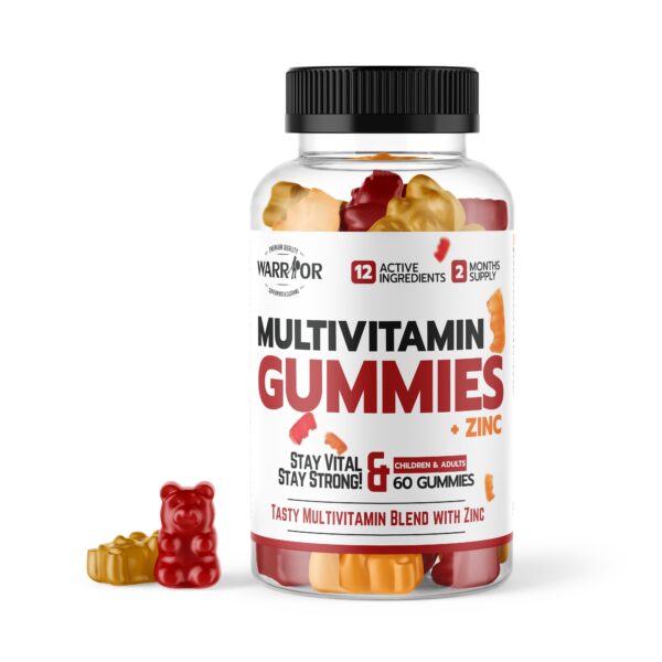 Warrior Multivitamín Gummies so zinkom, 60 gummies