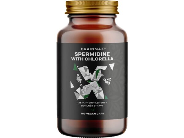 BrainMax Spermidine Chlorella, 100 rastlinných kapsúl