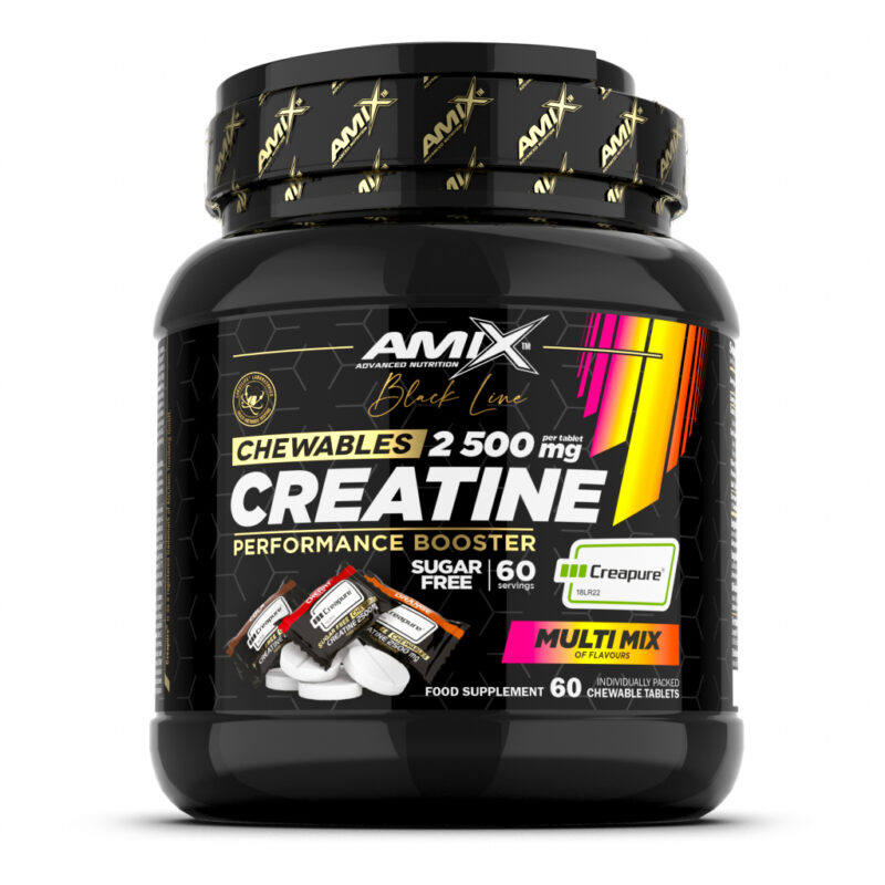 Amix Black line Creatine creapure, 2500 mg chewable, 60 tabliet