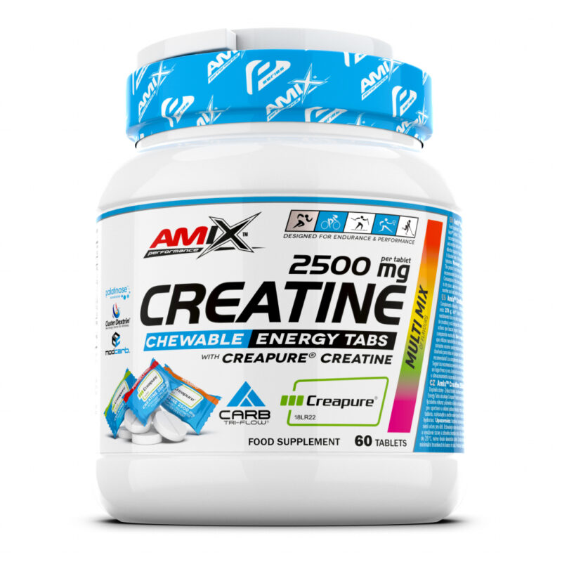 Amix Performance Creatine 2500 mg Chewable Energy Tabs, 60 tabliet