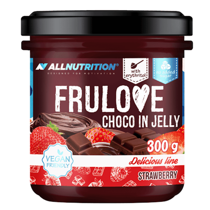 Allnutrition FRULOVE Choco In Jelly Strawberry, 300 g